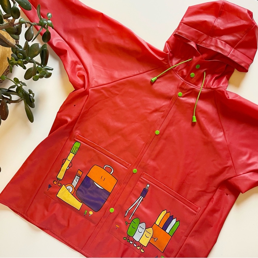 Vintage Busquets Unique School Supply Rain Jacket | Size 4
